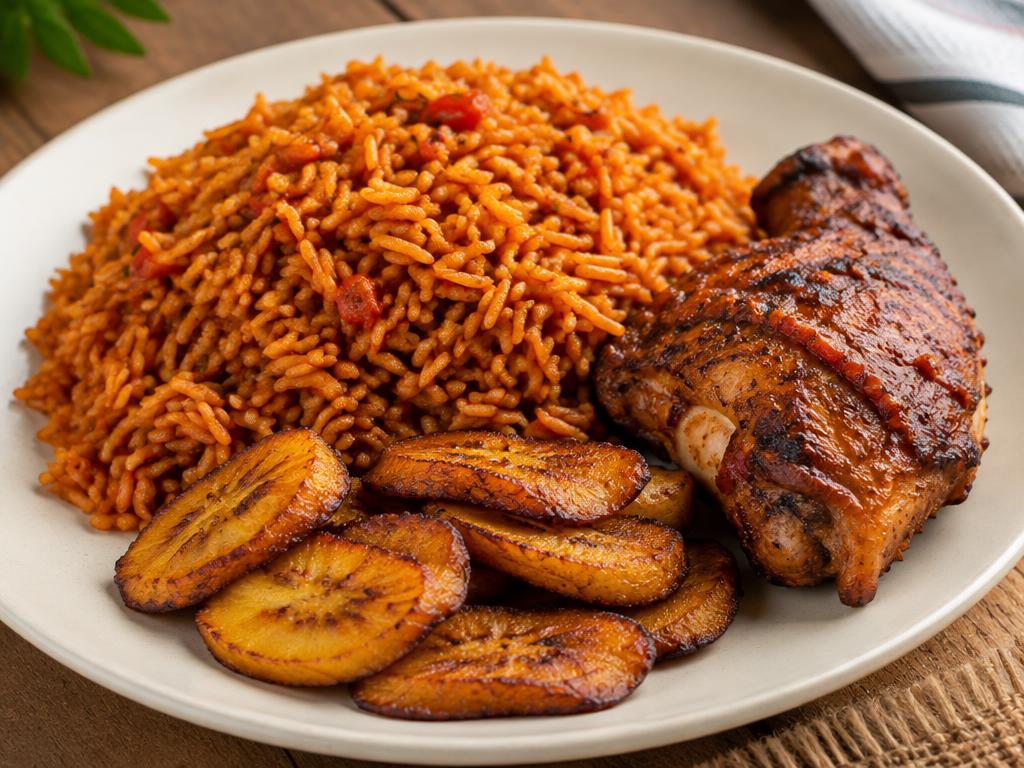 Nigerian Jollof Rice with Chicken